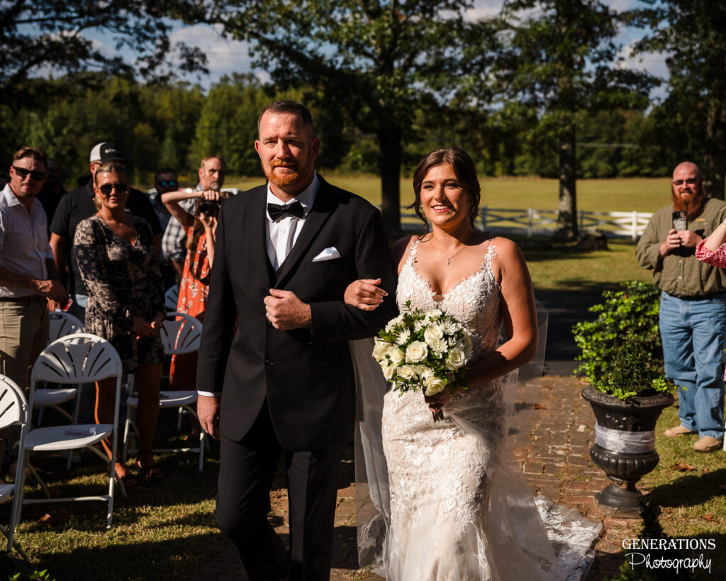 Emily and Tripp's wedding day at Holcombe's Estate Venue. Wedding photography by Generations Photography & Video